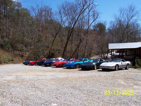 2005 0312 at Grist Mill corvettes